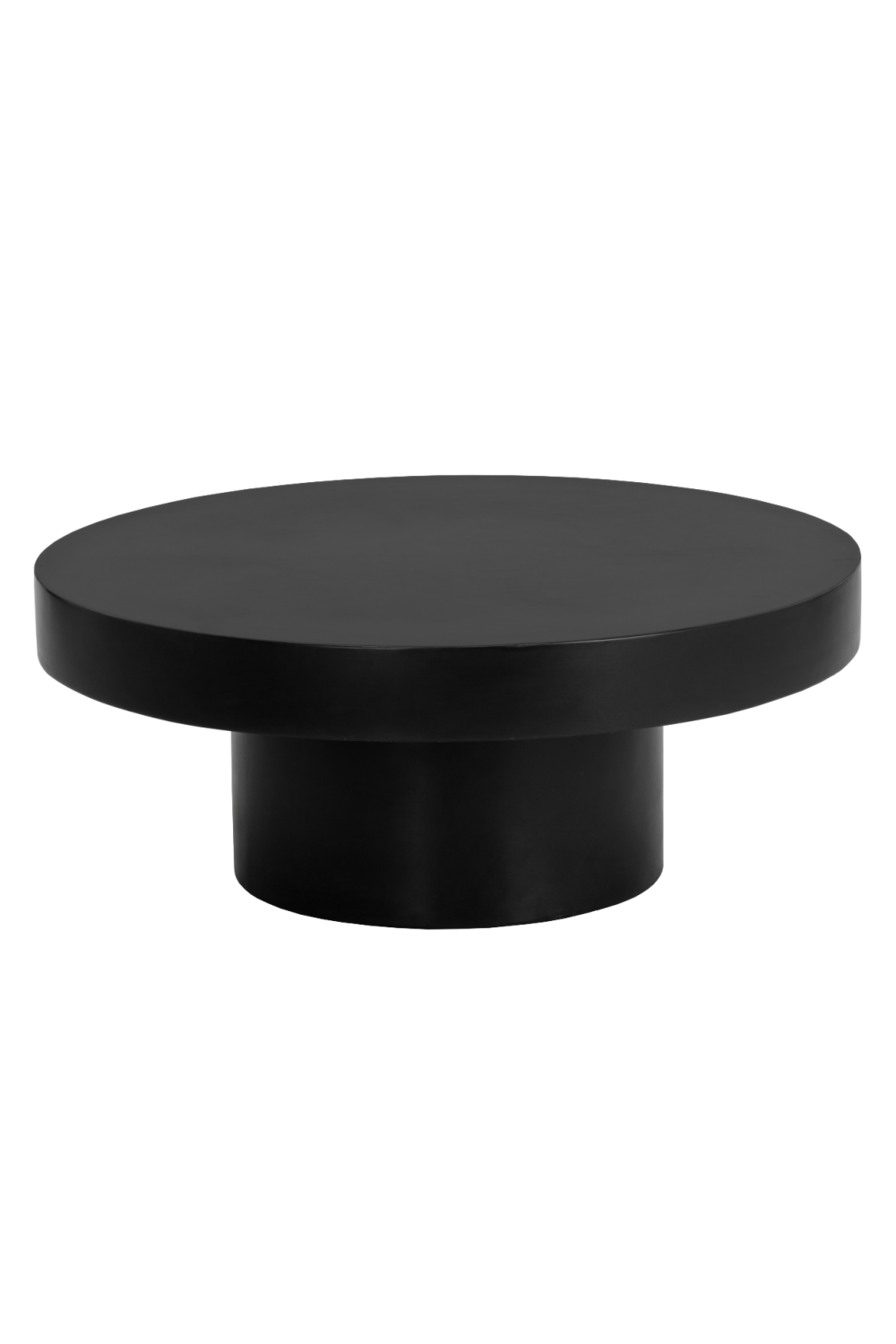 Round Gray Concrete Indoor/Outdoor Coffee Table by Splendido Brando