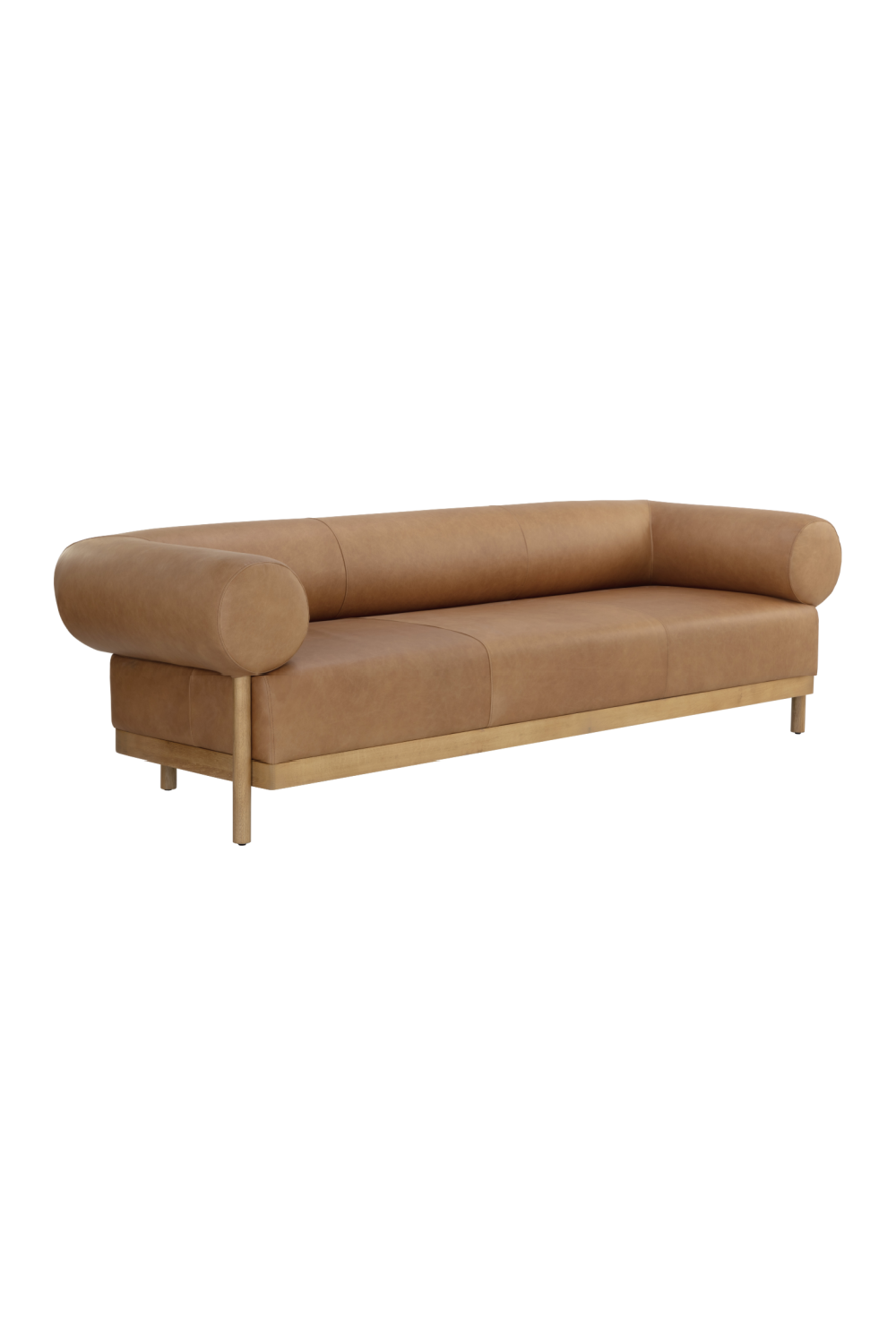 Brown Leather Sofa by Splendido Bromley