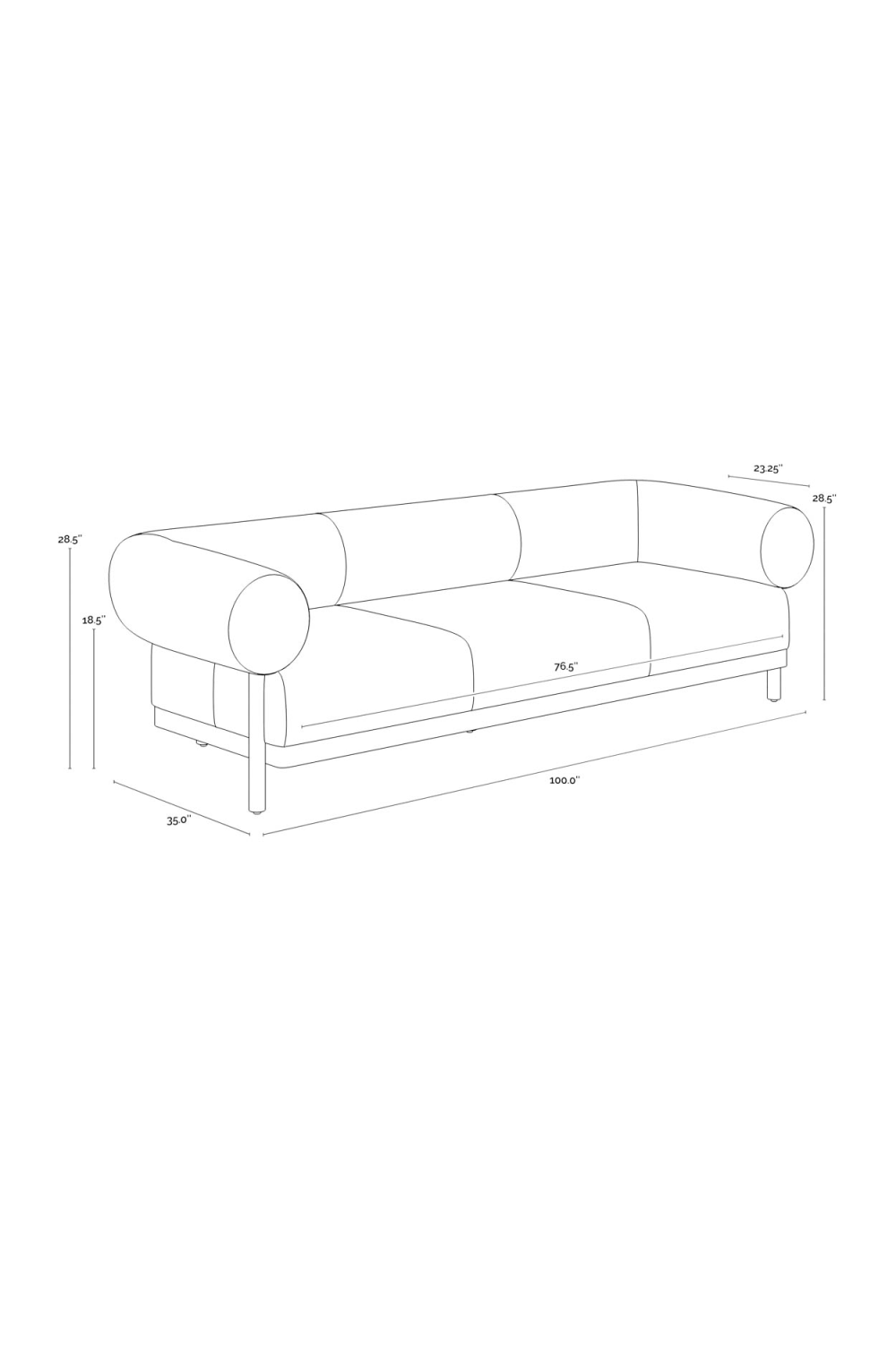 Brown Leather Sofa by Splendido Bromley, alternate view 9
