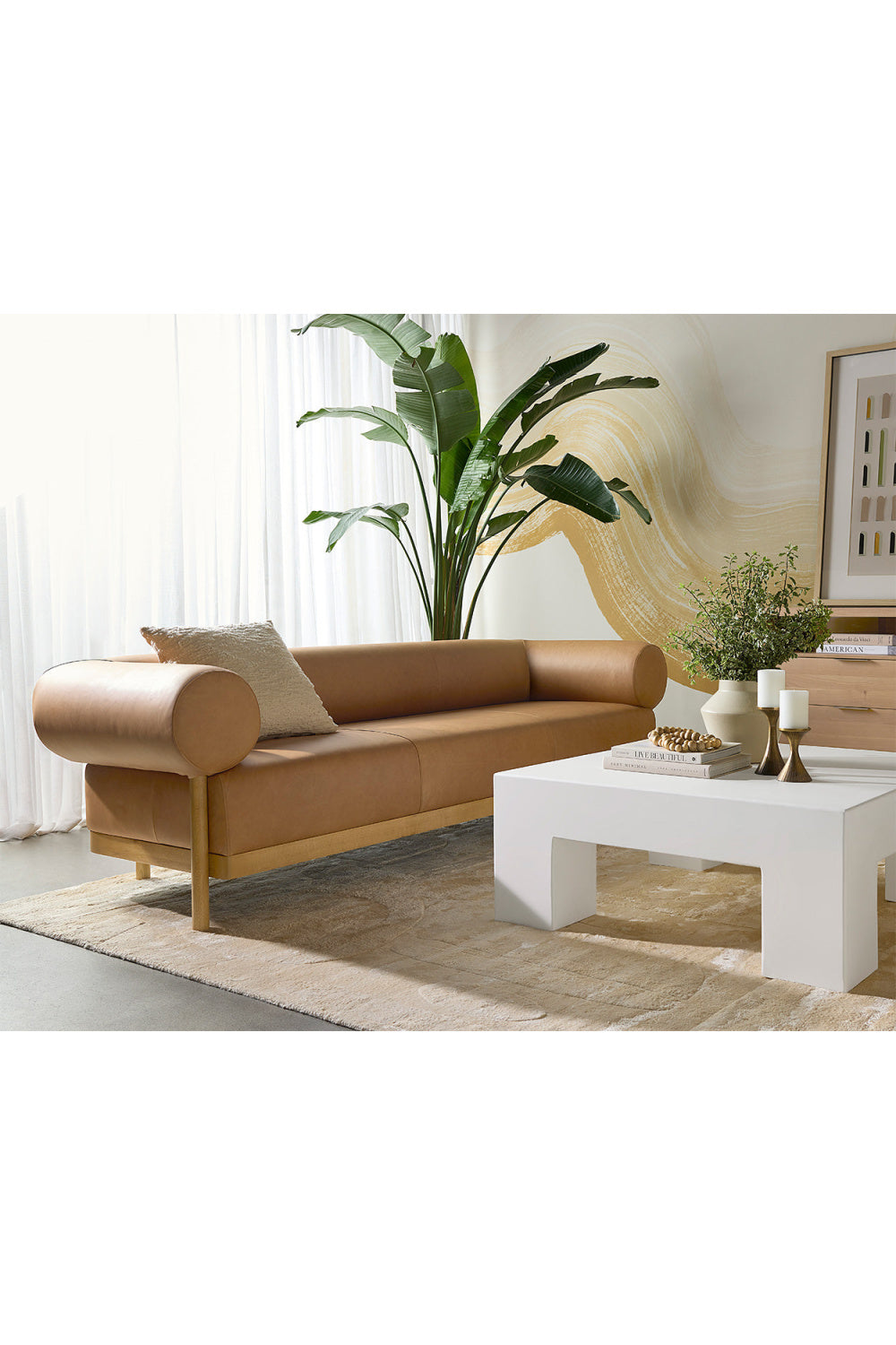Brown Leather Sofa by Splendido Bromley, alternate view 8