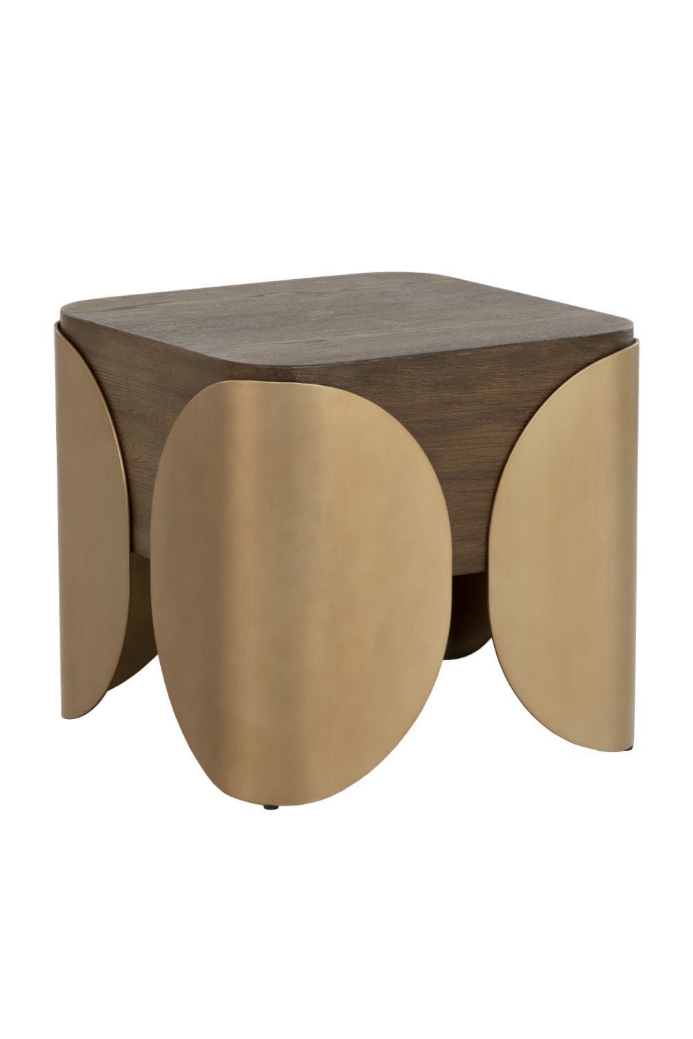 Timber Effect Indoor/Outdoor Side Table by Splendido Amarula, alternate view 3