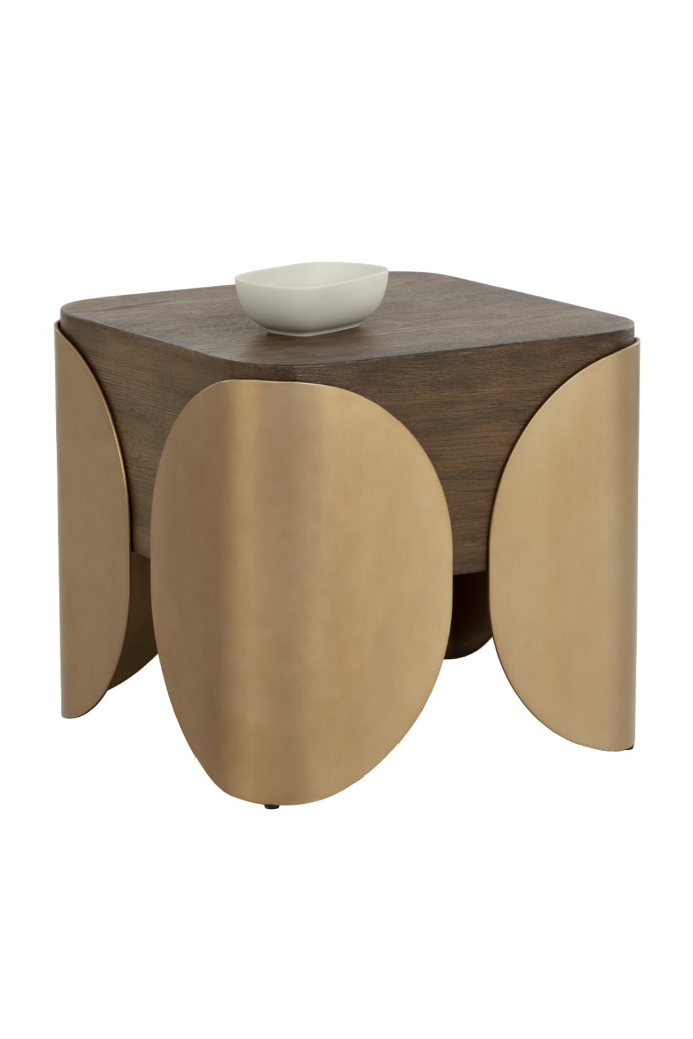 Timber Effect Indoor/Outdoor Side Table by Splendido Amarula, alternate view 4