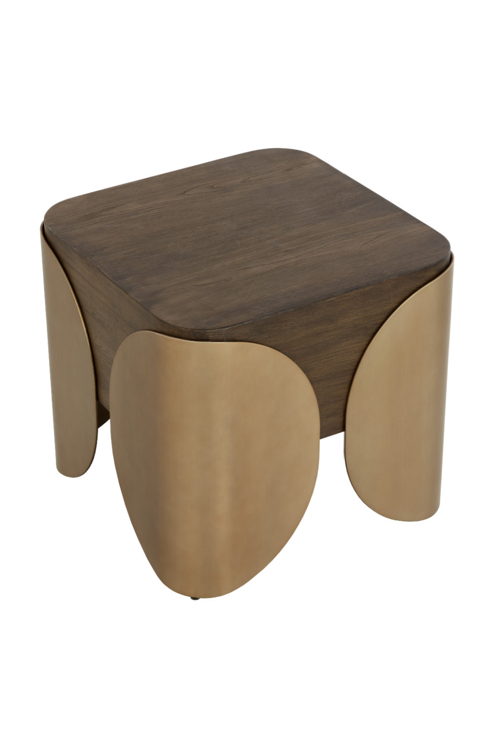 Timber Effect Indoor/Outdoor Side Table by Splendido Amarula, alternate view 5