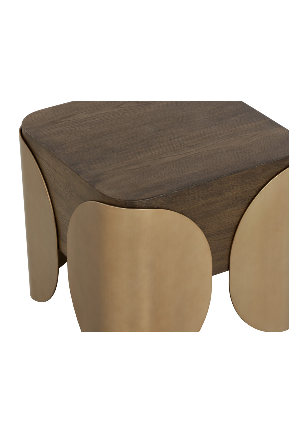 Timber Effect Indoor/Outdoor Side Table by Splendido Amarula, alternate view 6