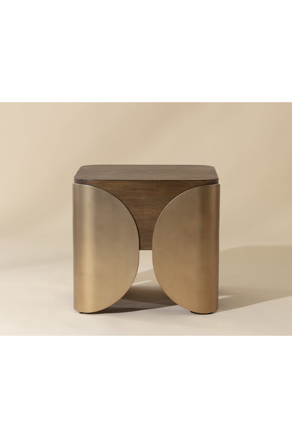 Timber Effect Indoor/Outdoor Side Table by Splendido Amarula, alternate view 7