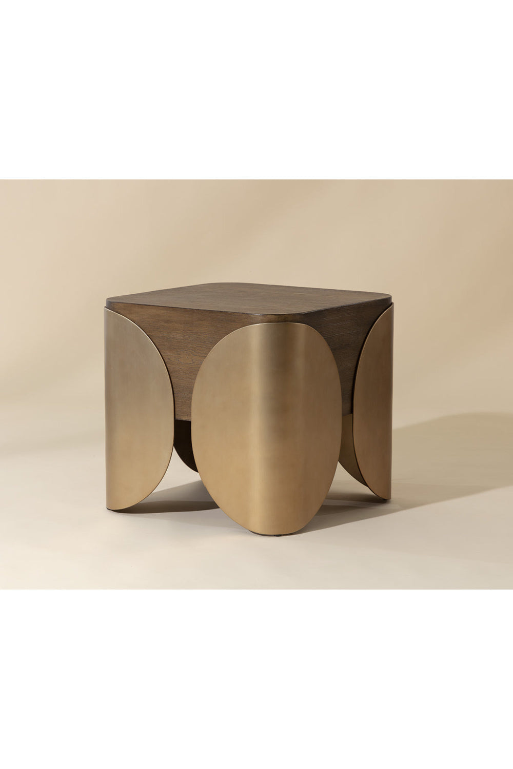 Timber Effect Indoor/Outdoor Side Table by Splendido Amarula, alternate view 8