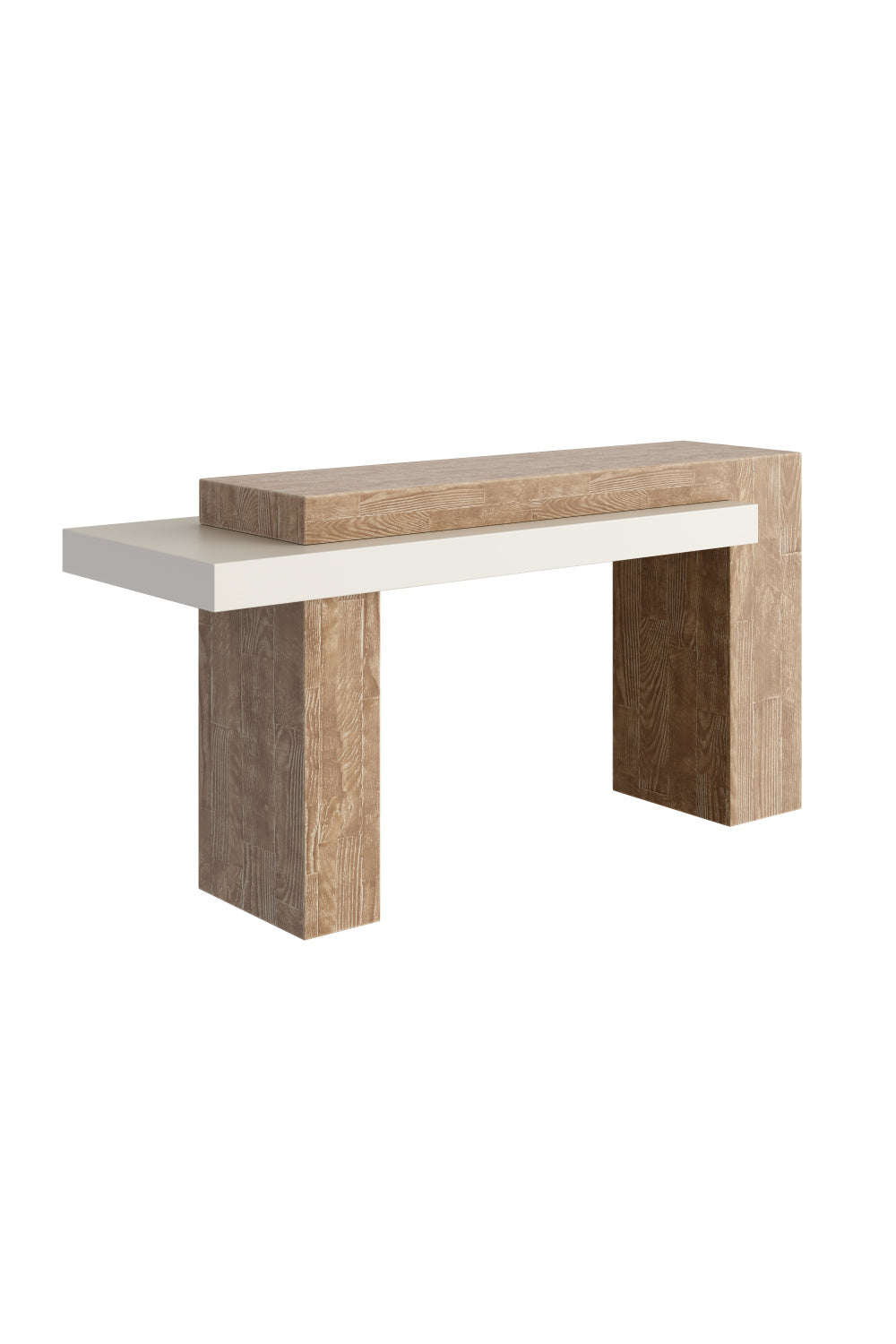 Rectangular Timber-Effect Indoor/Outdoor Console Table by Splendido Herriot