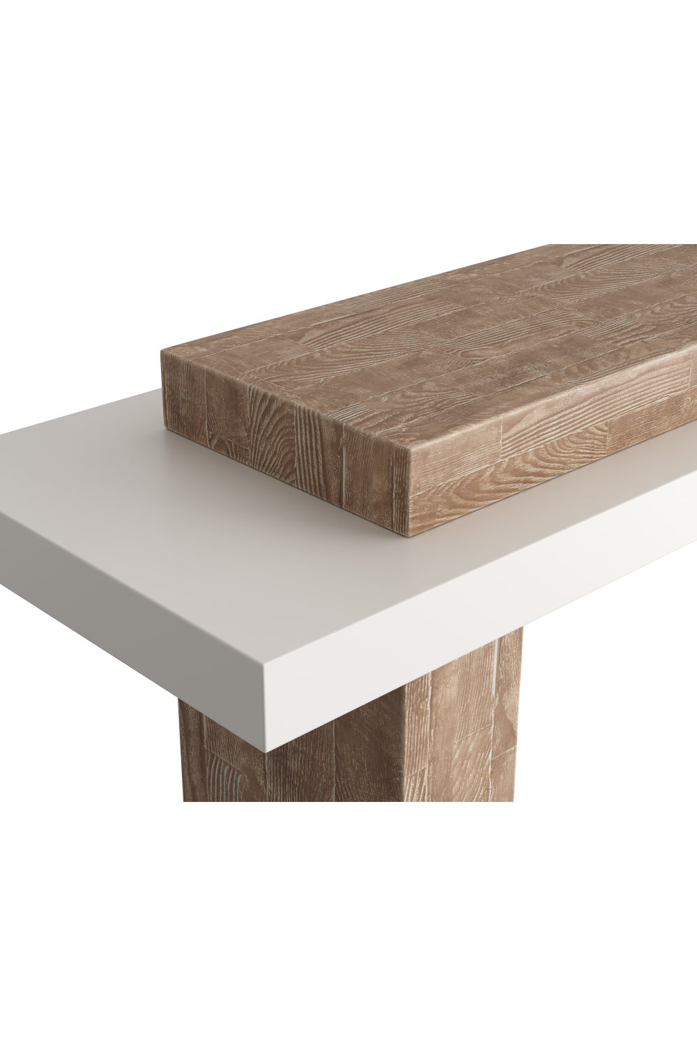 Rectangular Timber-Effect Indoor/Outdoor Console Table by Splendido Herriot, alternate view 3