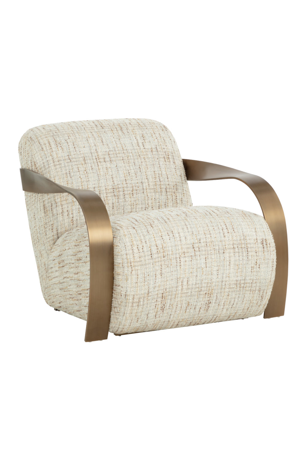Twisted Brass Arm Lounge Chair by Splendido Sonesta Accent Chair, alternate view 13