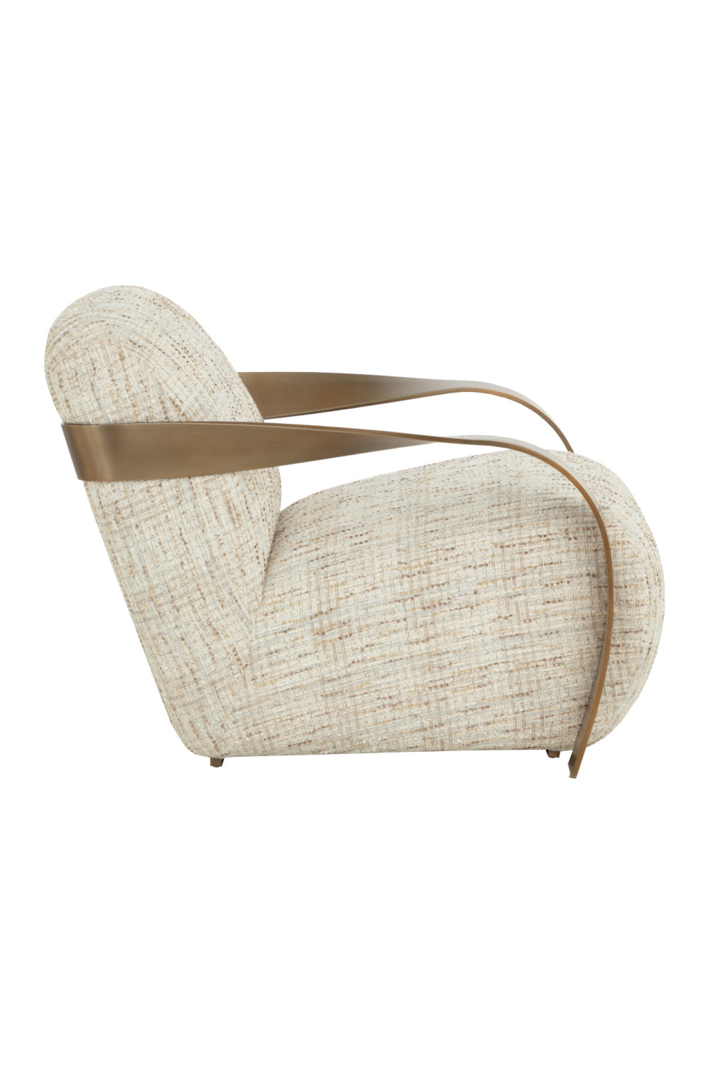 Twisted Brass Arm Lounge Chair by Splendido Sonesta Accent Chair, alternate view 16