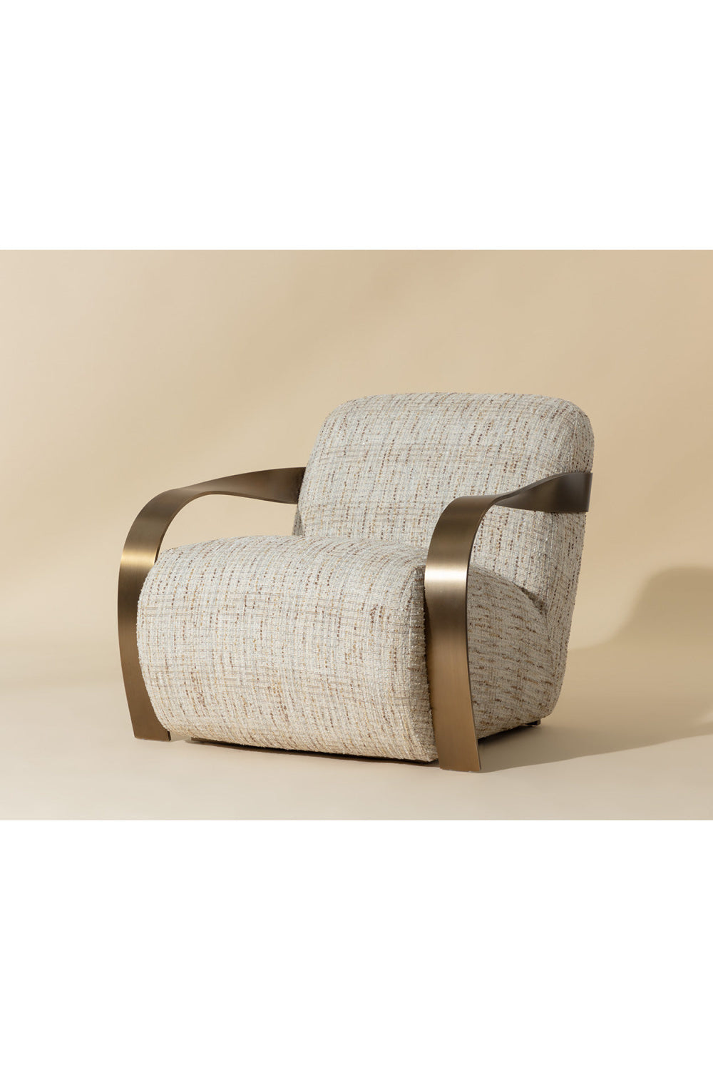 Twisted Brass Arm Lounge Chair by Splendido Sonesta Accent Chair, alternate view 20