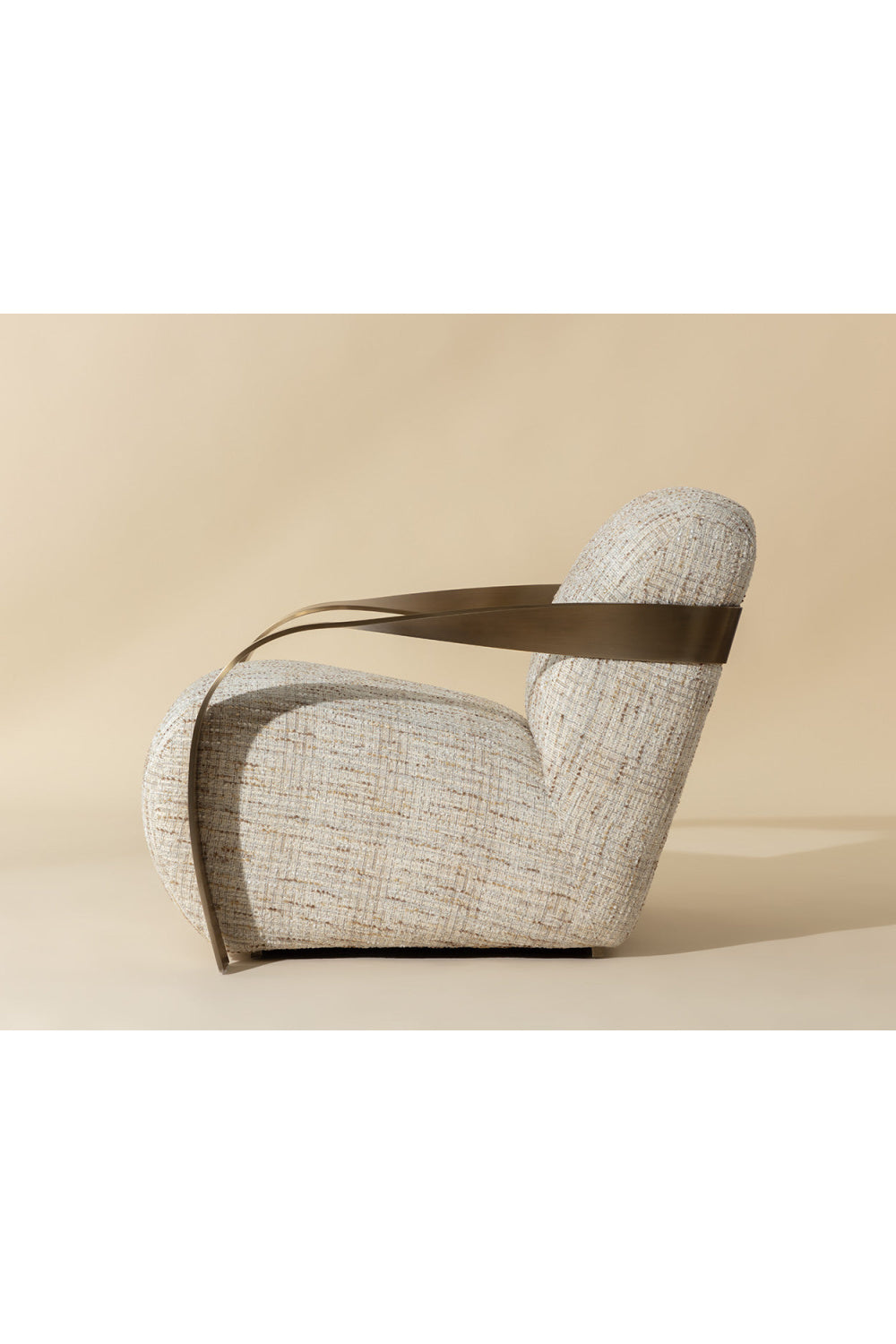 Twisted Brass Arm Lounge Chair by Splendido Sonesta Accent Chair, alternate view 21