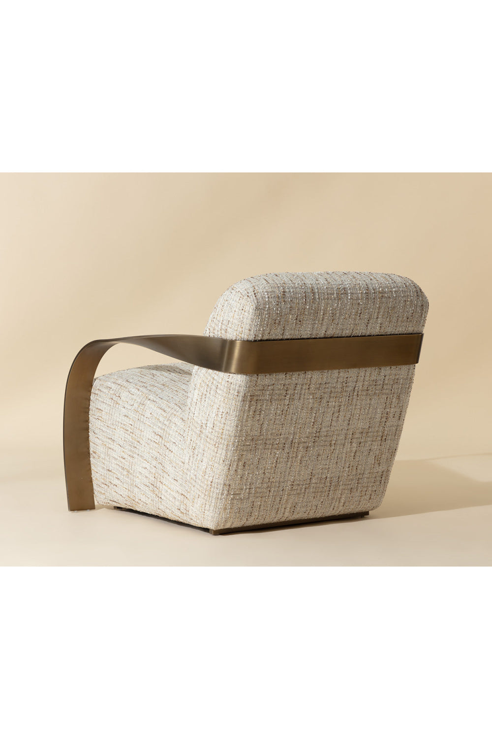 Twisted Brass Arm Lounge Chair by Splendido Sonesta Accent Chair, alternate view 22