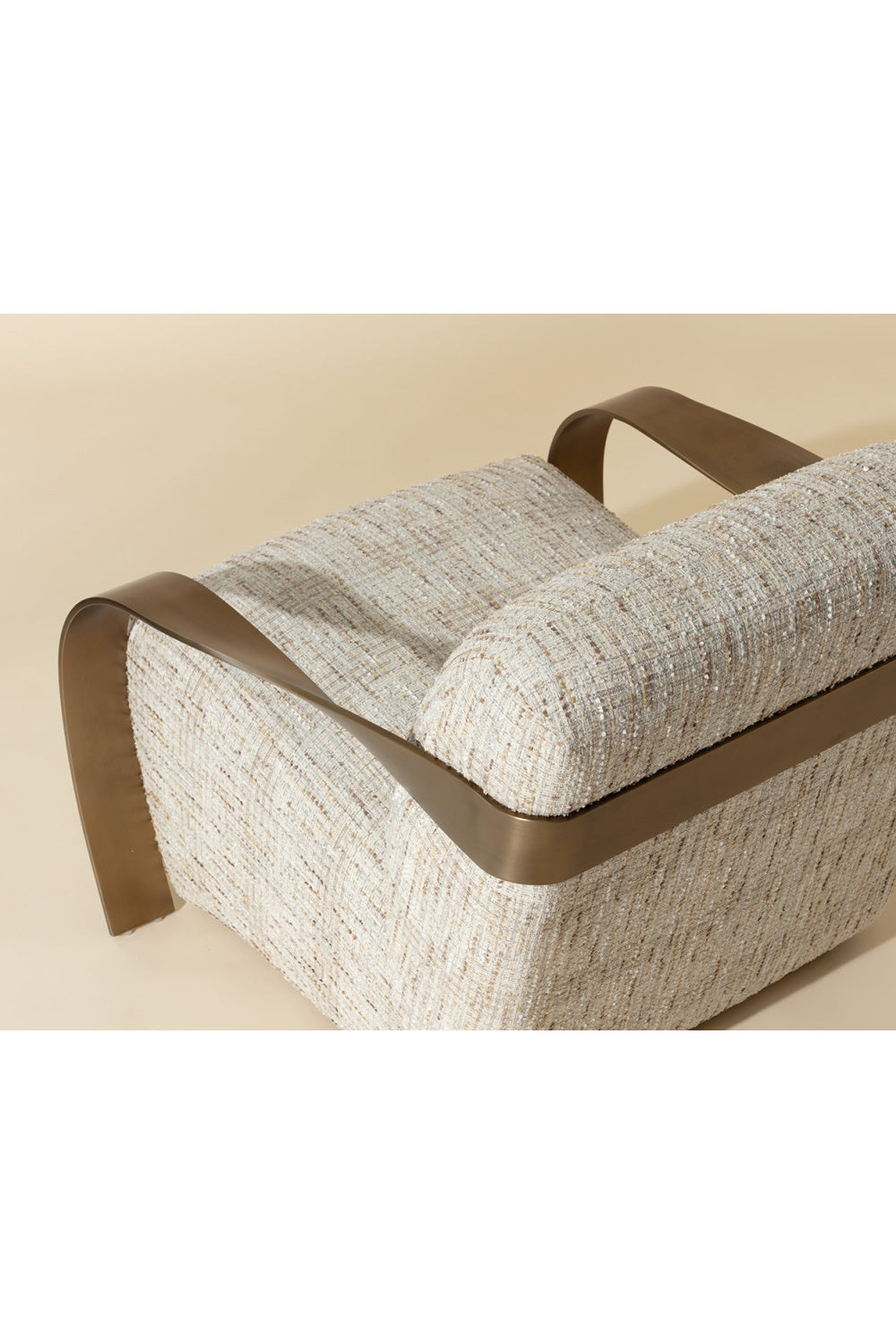 Twisted Brass Arm Lounge Chair by Splendido Sonesta Accent Chair, alternate view 23