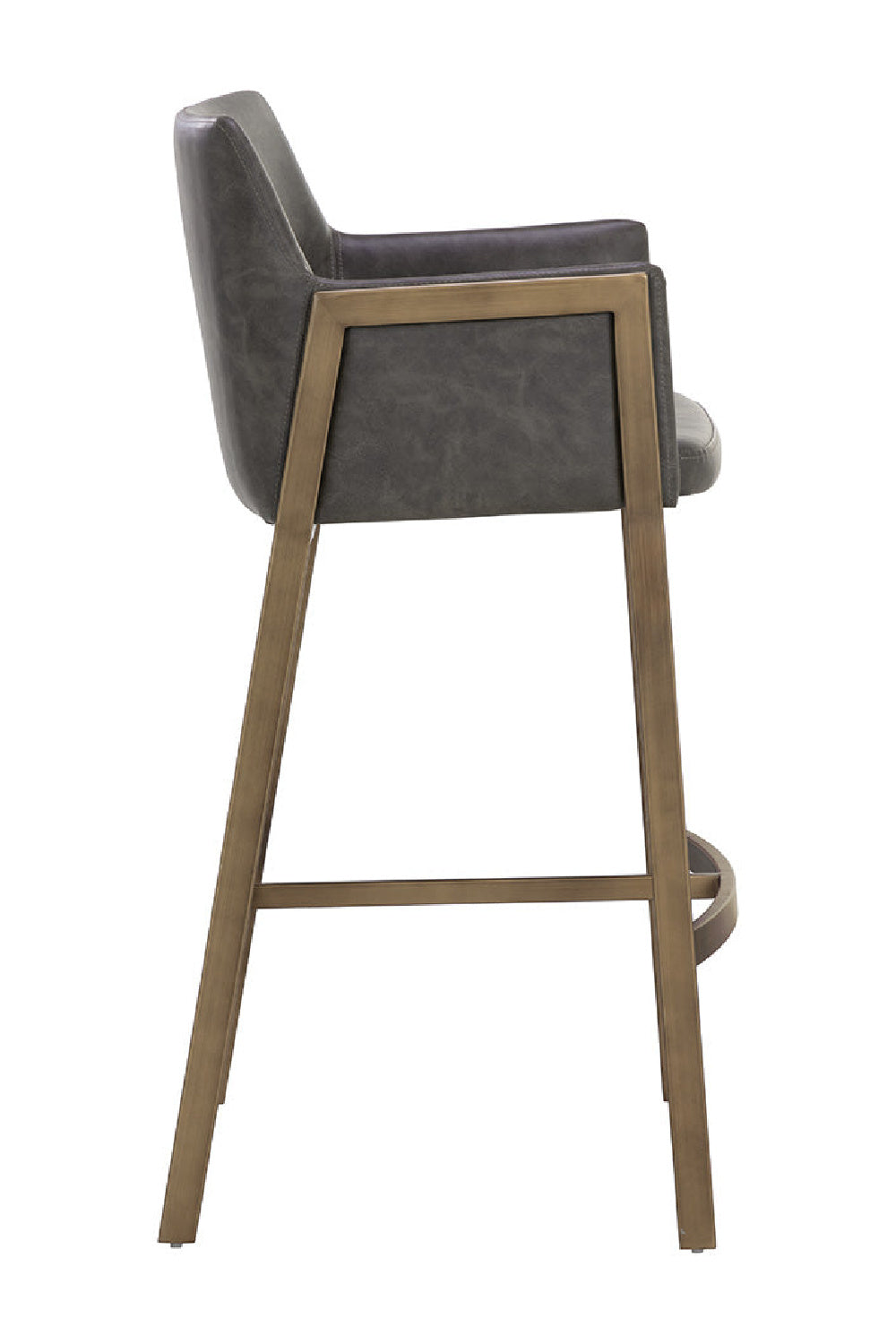 Leather-Look Bar Stool by Splendido Bernadette Barstool, alternate view 14