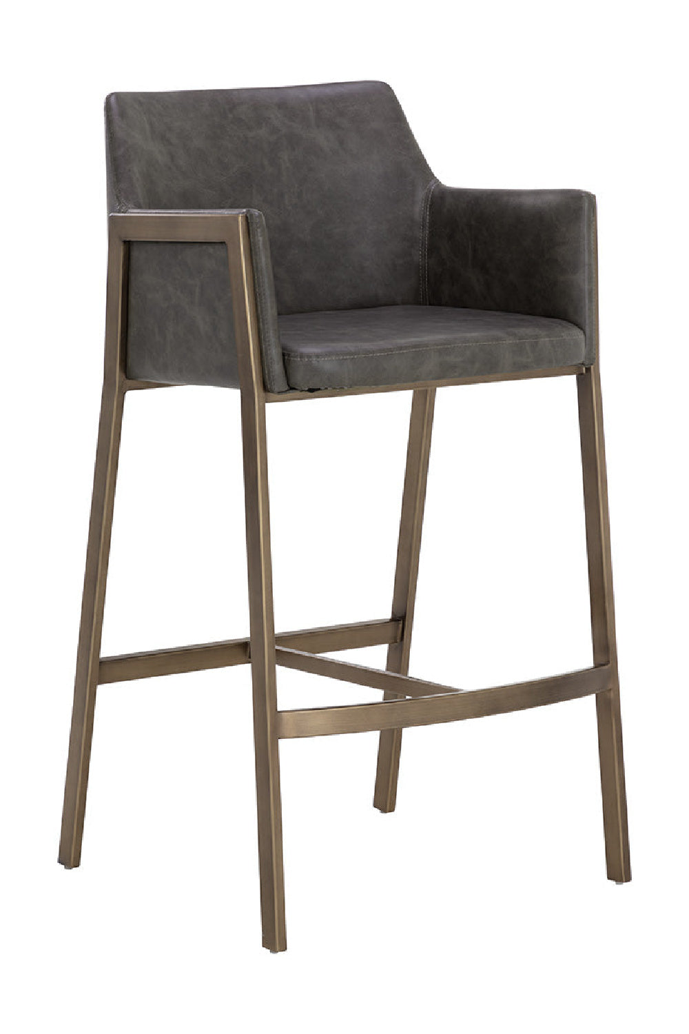 Leather-Look Bar Stool by Splendido Bernadette Barstool, alternate view 12