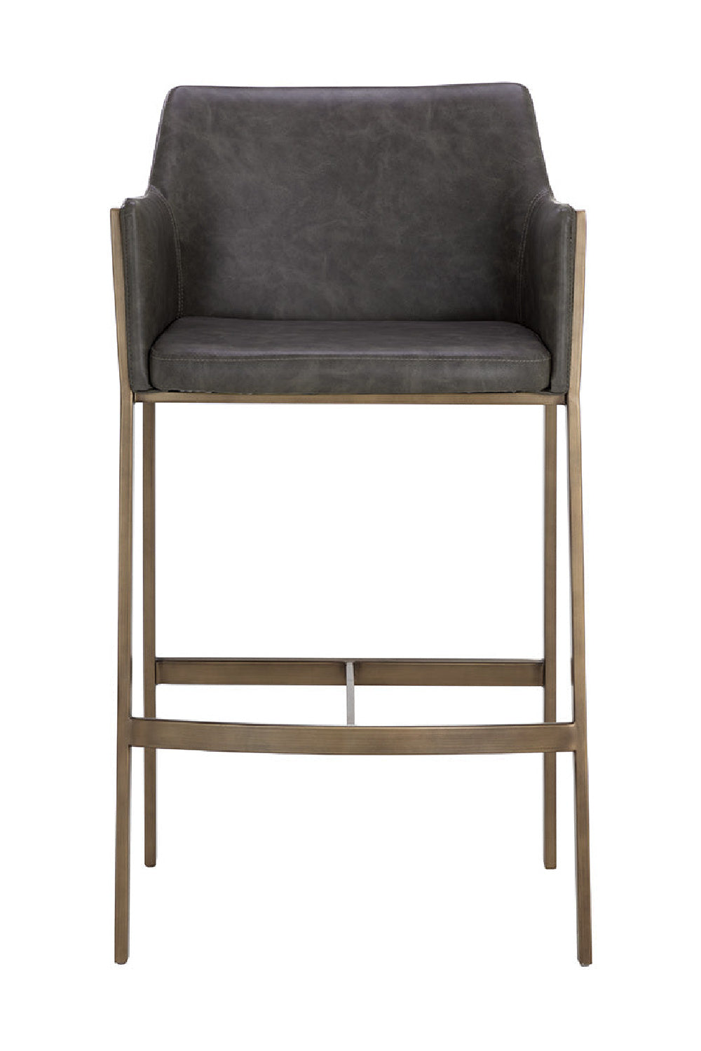 Leather-Look Bar Stool by Splendido Bernadette Barstool, alternate view 4