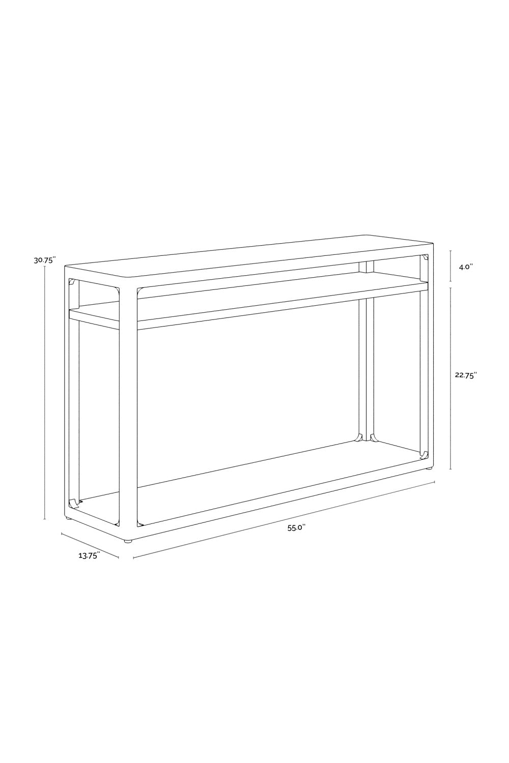 Solid Oak Console Table by Splendido Doncaster, alternate view 15