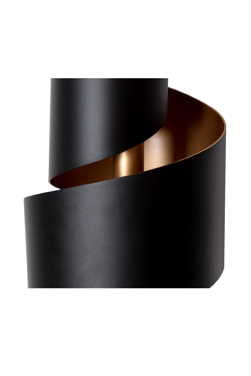 Black Metal Twisted Wall Lamp by Splendido Aphelion, alternate view 6