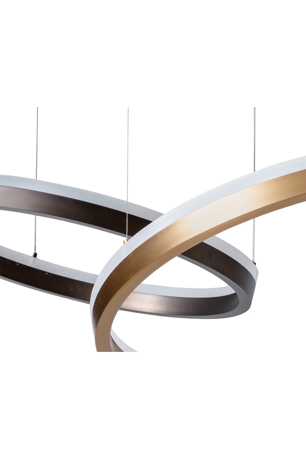 Gold 3 Ring Chandelier by Splendido Saphira, alternate view 6