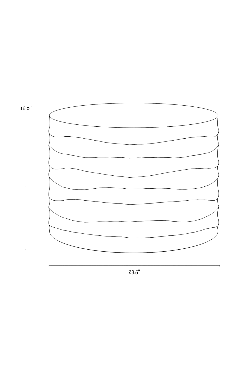 Hand-Sculpted Concrete Coffee Table | Splendido Corey | Oroa.com