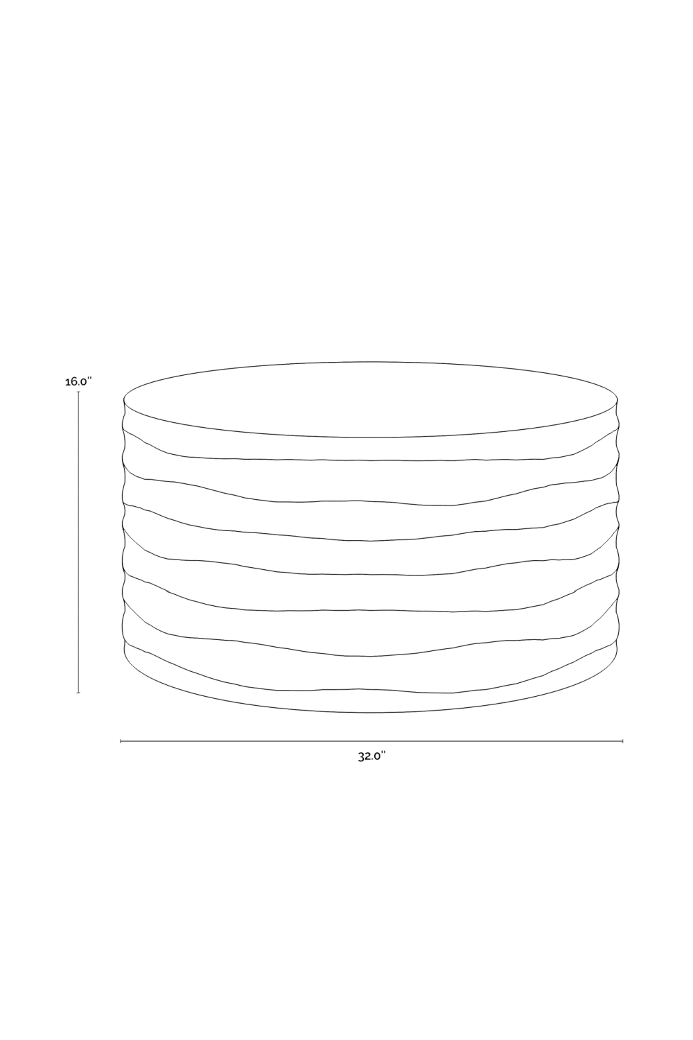 Hand-Sculpted Concrete Coffee Table | Splendido Corey | Oroa.com