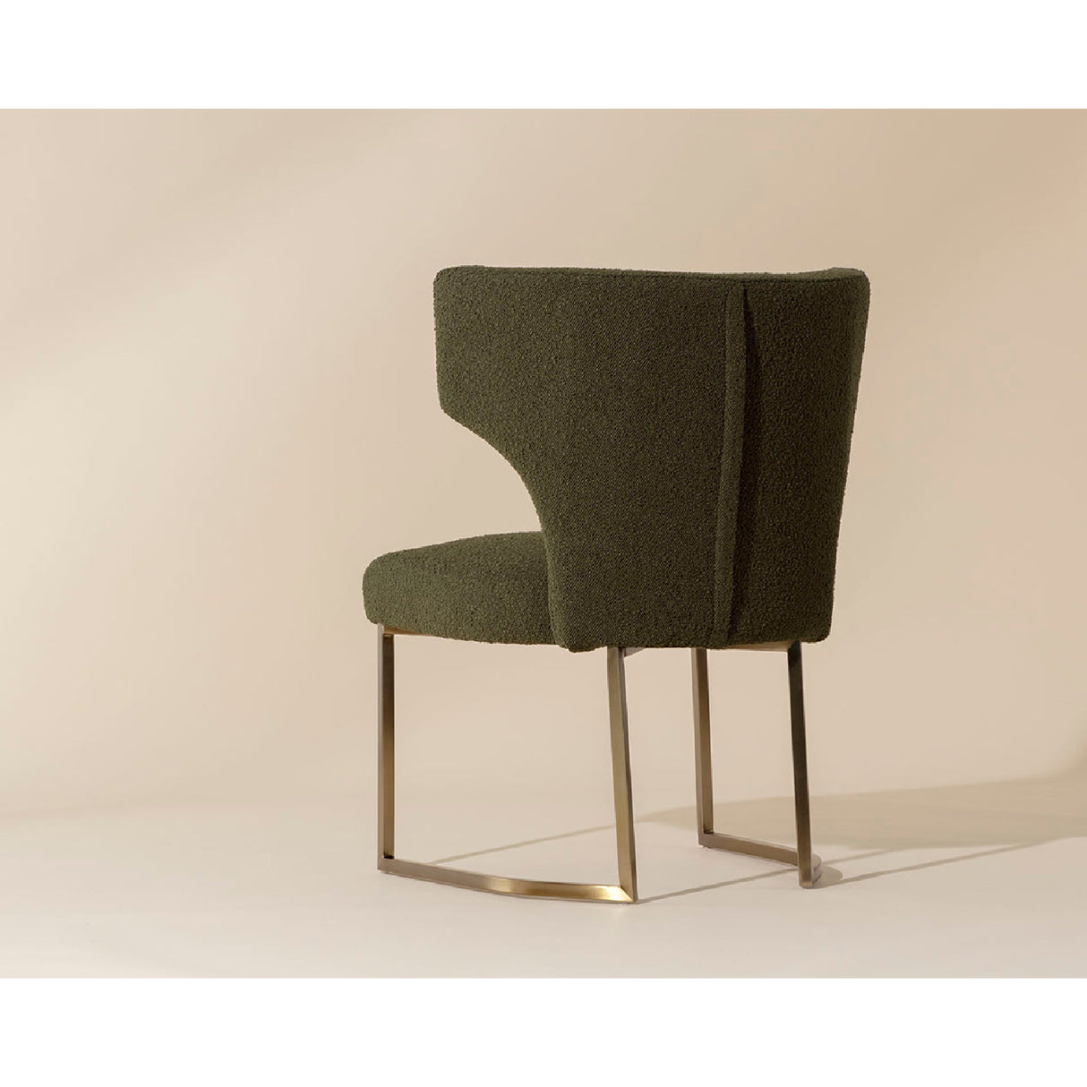 Modern European furniture - Green Wingback Dining Chair - www.oroa.com