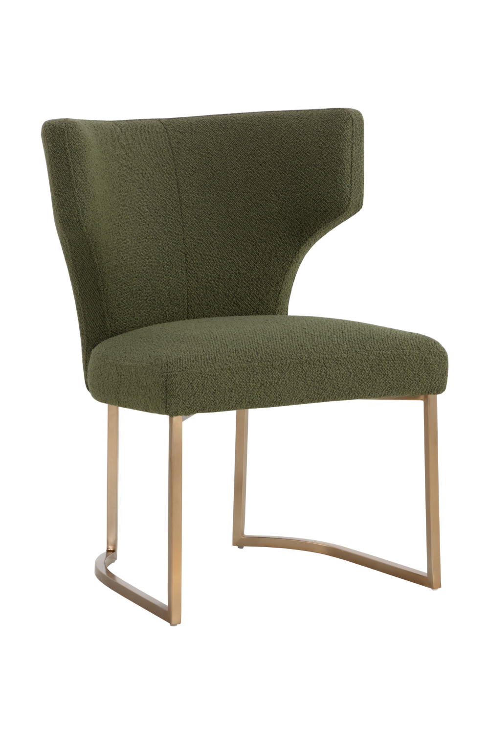 Modern European furniture - Green Wingback Dining Chair - www.oroa.com