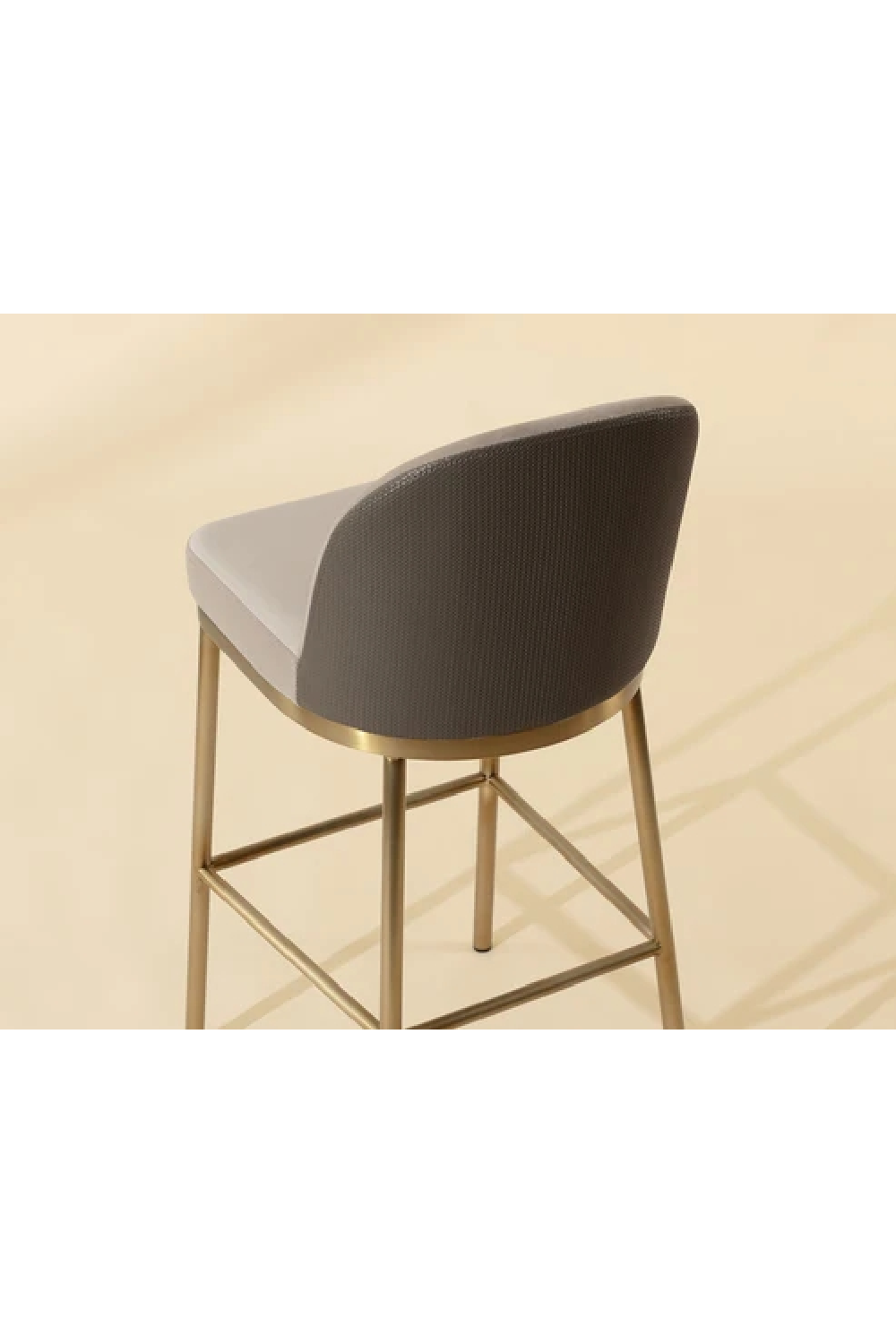 Taupe Modern Bar Stool by Splendido Lavania Barstool, alternate view 10
