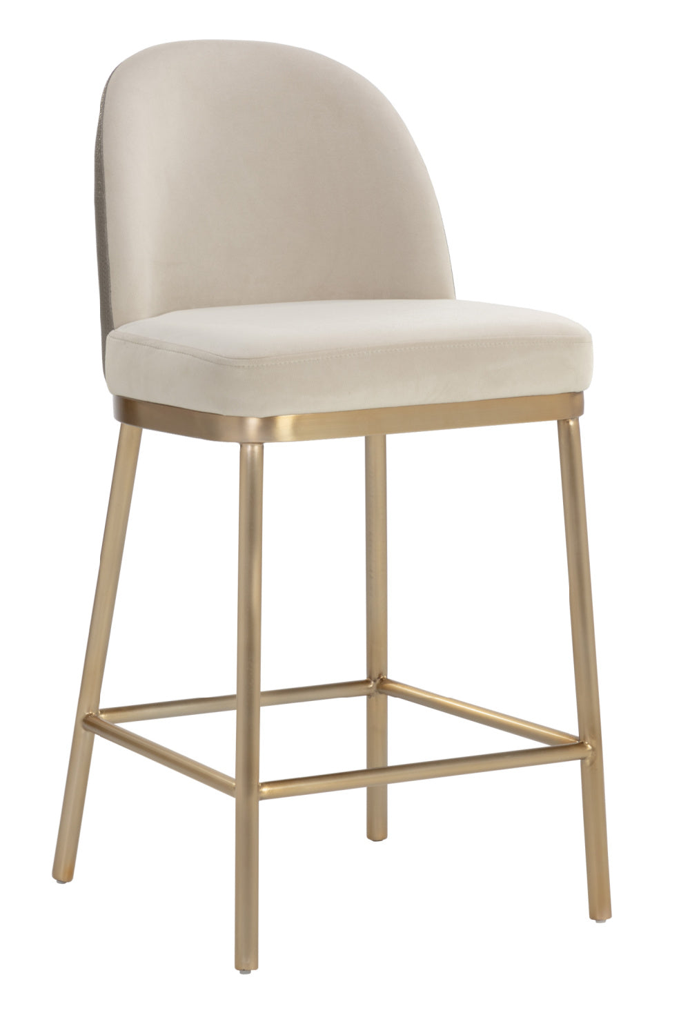 Minimalist Upholstered Counter Stool by Splendido Lavania, alternate view 3