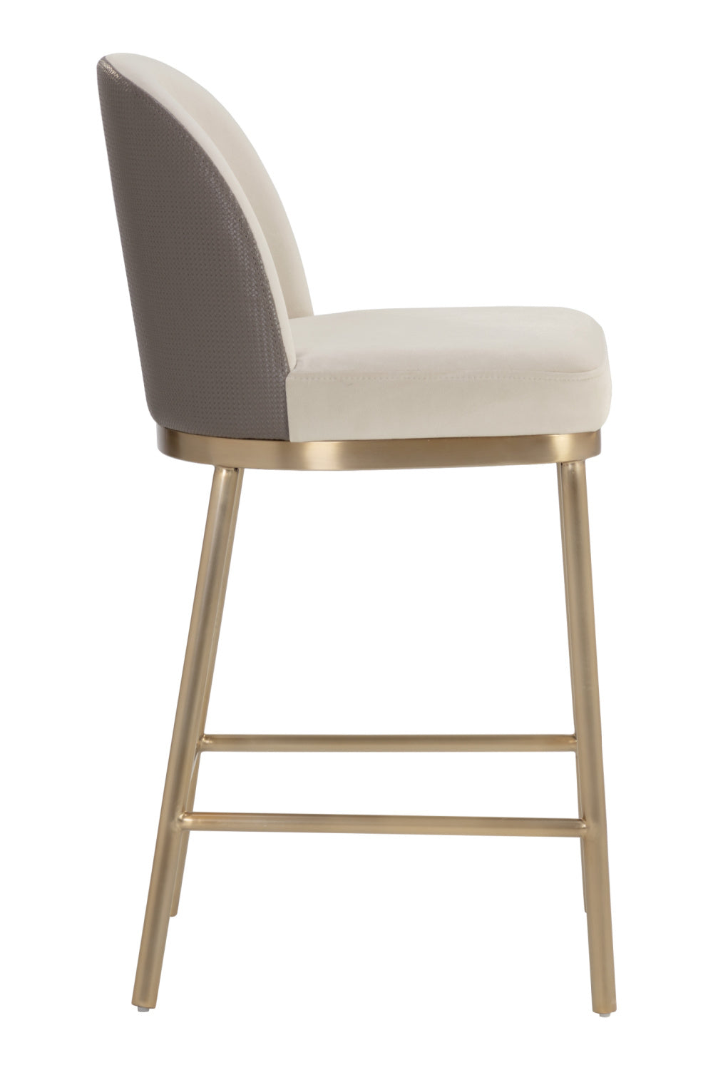Minimalist Upholstered Counter Stool by Splendido Lavania, alternate view 4