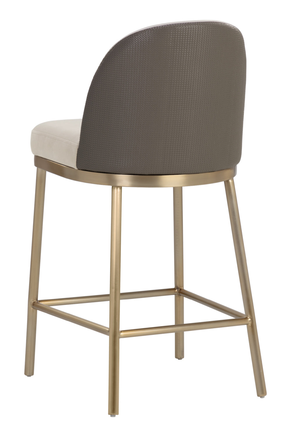 Minimalist Upholstered Counter Stool by Splendido Lavania, alternate view 5
