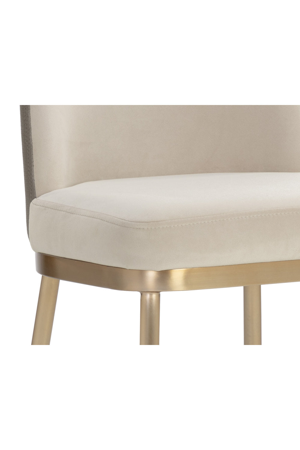 Minimalist Upholstered Counter Stool by Splendido Lavania, alternate view 6