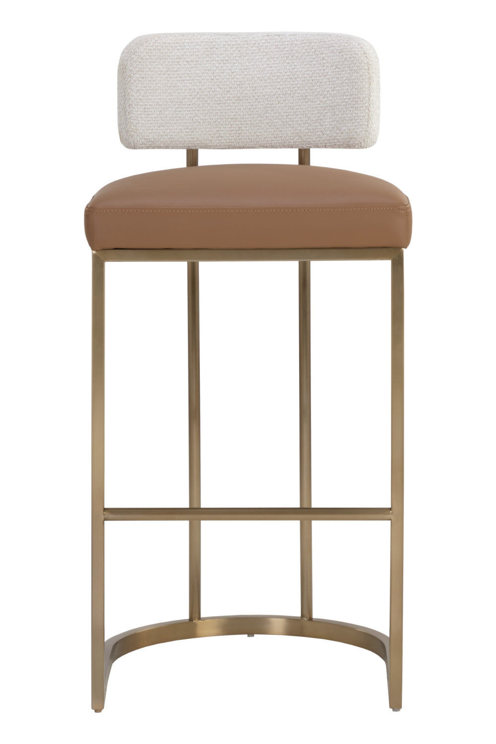 Two-Toned Low-Back Bar Stool by Splendido Larissa Barstool, alternate view 3