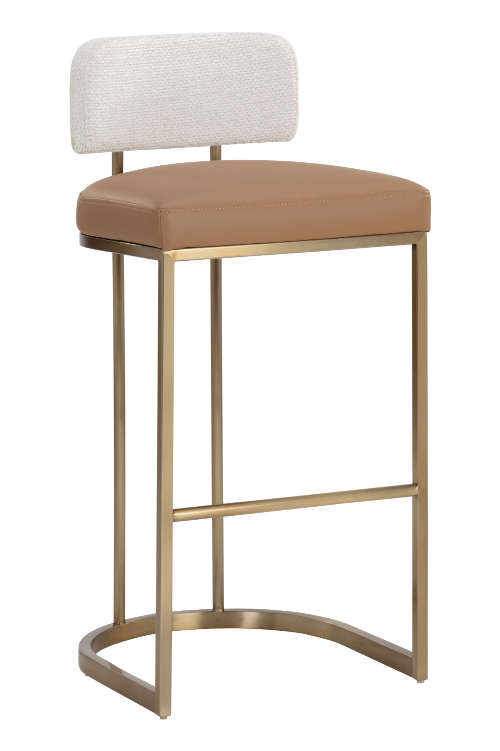 Two-Toned Low-Back Bar Stool by Splendido Larissa Barstool