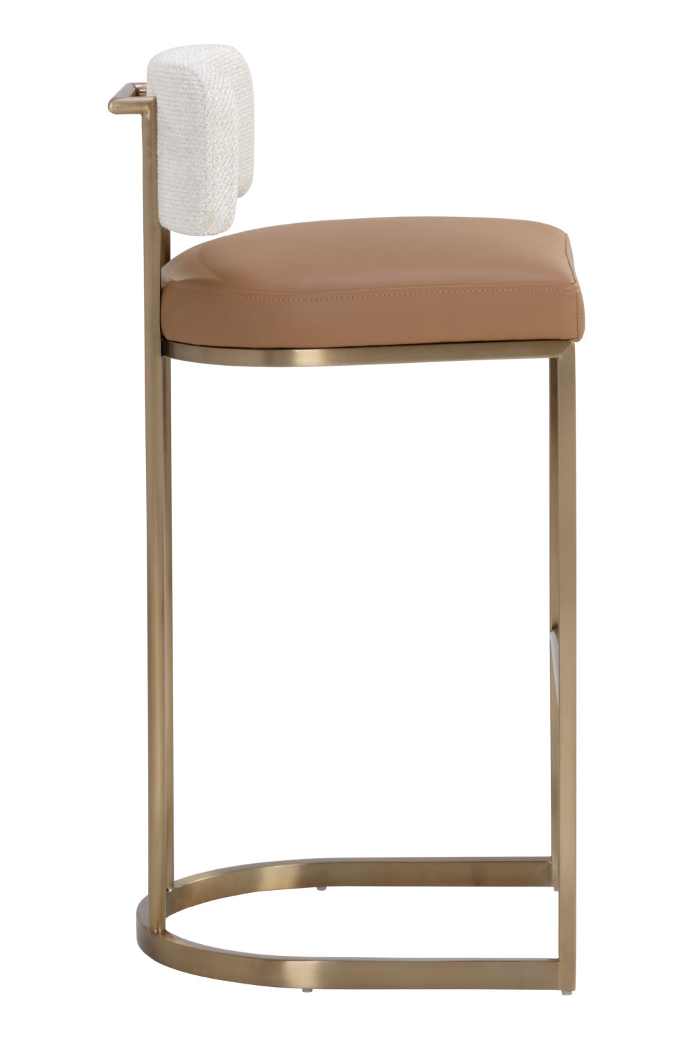 Two-Toned Low-Back Bar Stool by Splendido Larissa Barstool, alternate view 4