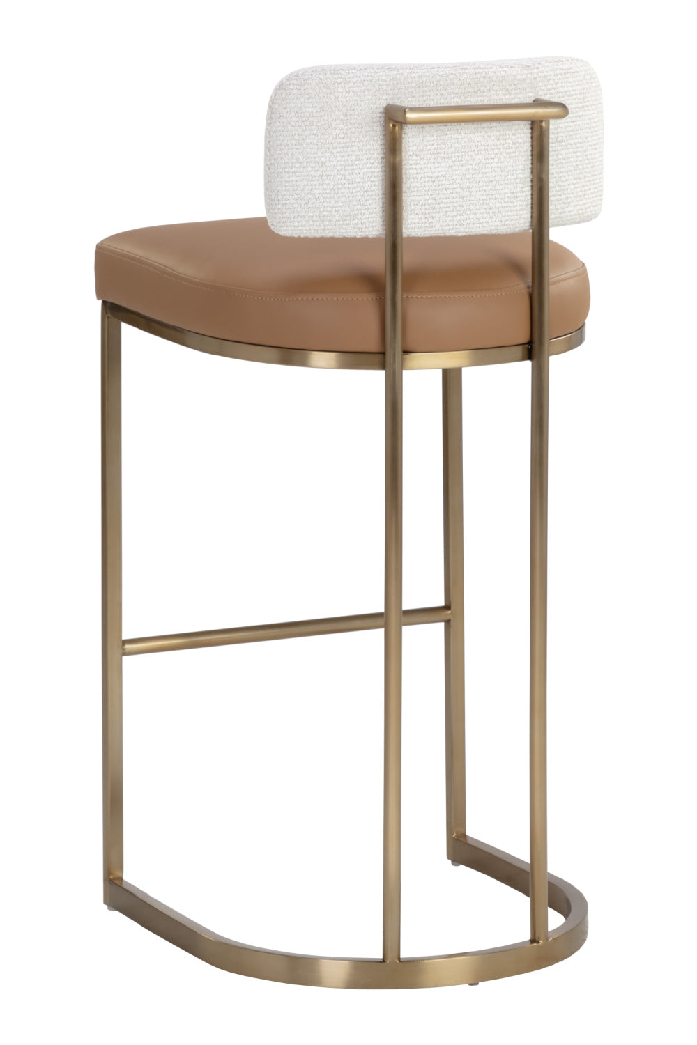 Modern European furniture - Two-Toned Low-Back Bar Stool - www.oroa.com
