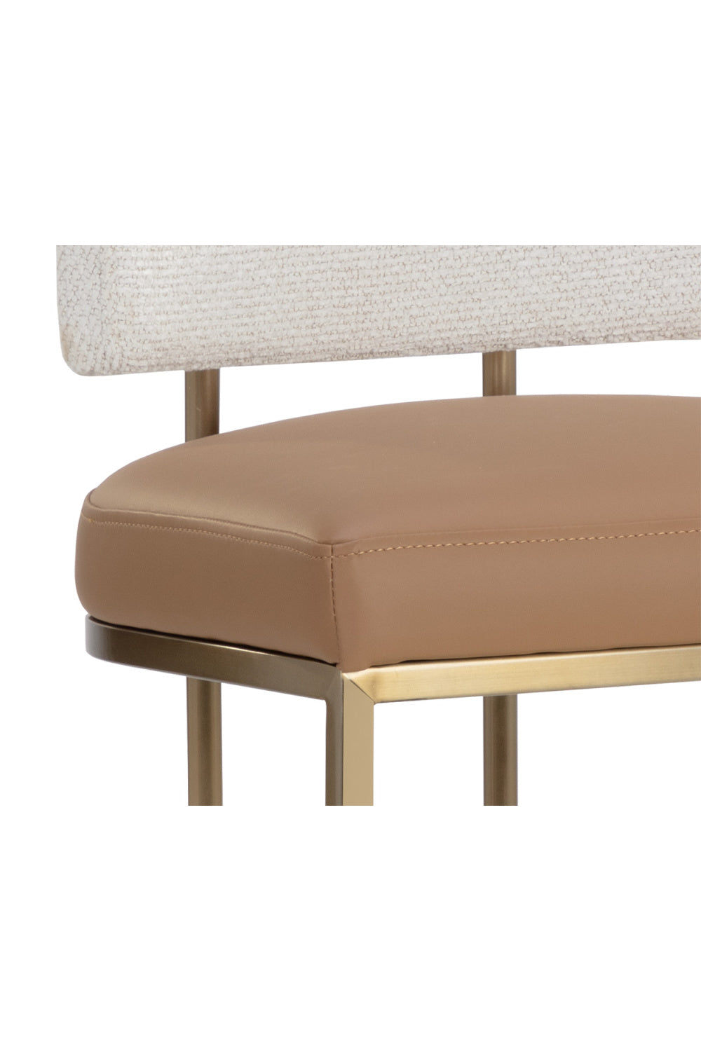 Two-Toned Low-Back Bar Stool by Splendido Larissa Barstool, alternate view 6