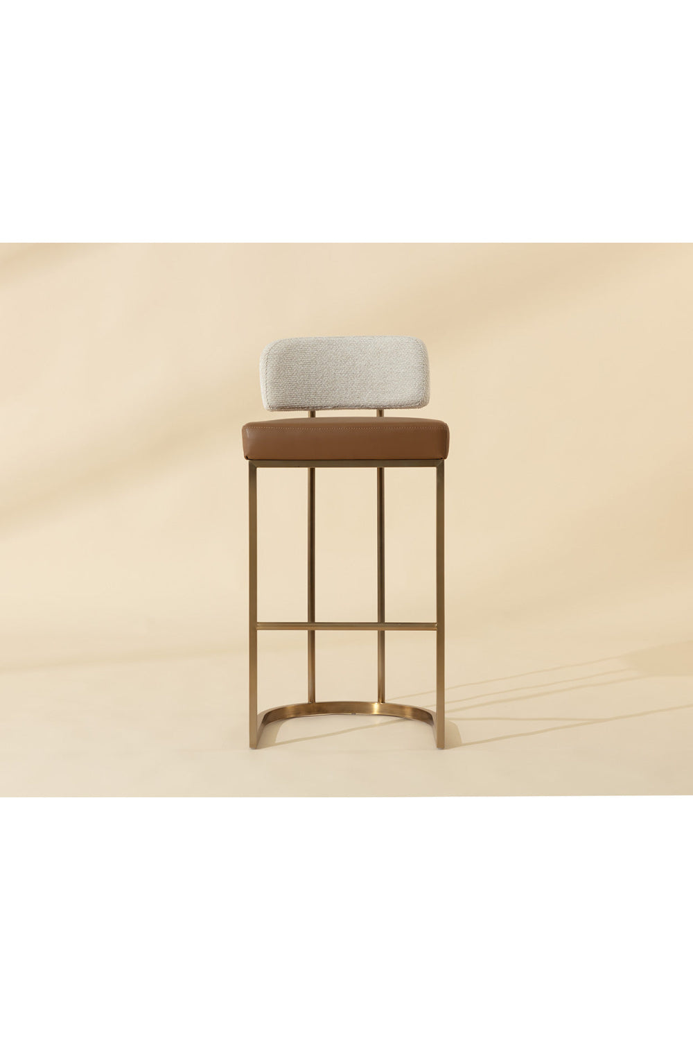 Two-Toned Low-Back Bar Stool by Splendido Larissa Barstool, alternate view 9