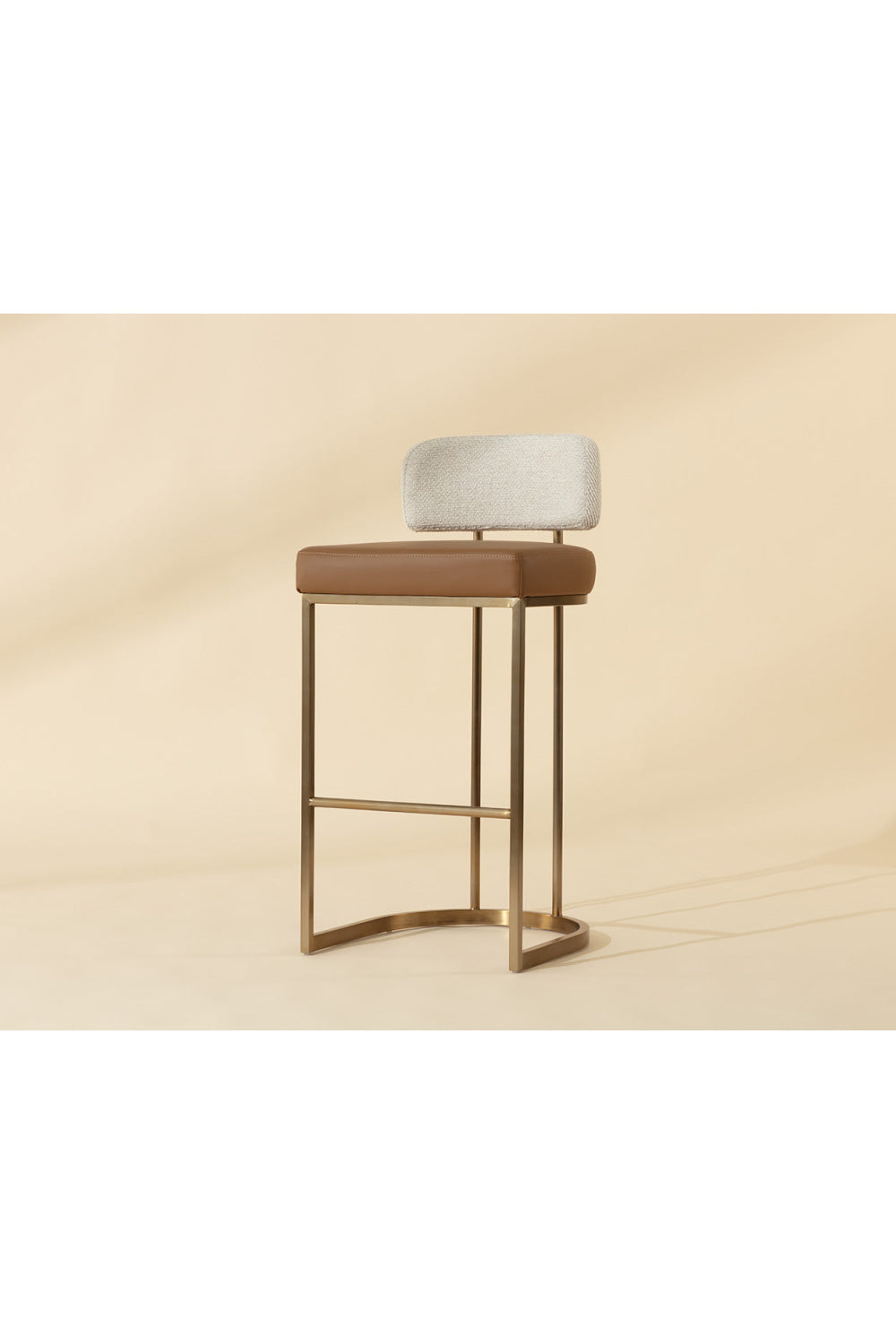 Modern European furniture - Two-Toned Low-Back Bar Stool - www.oroa.com