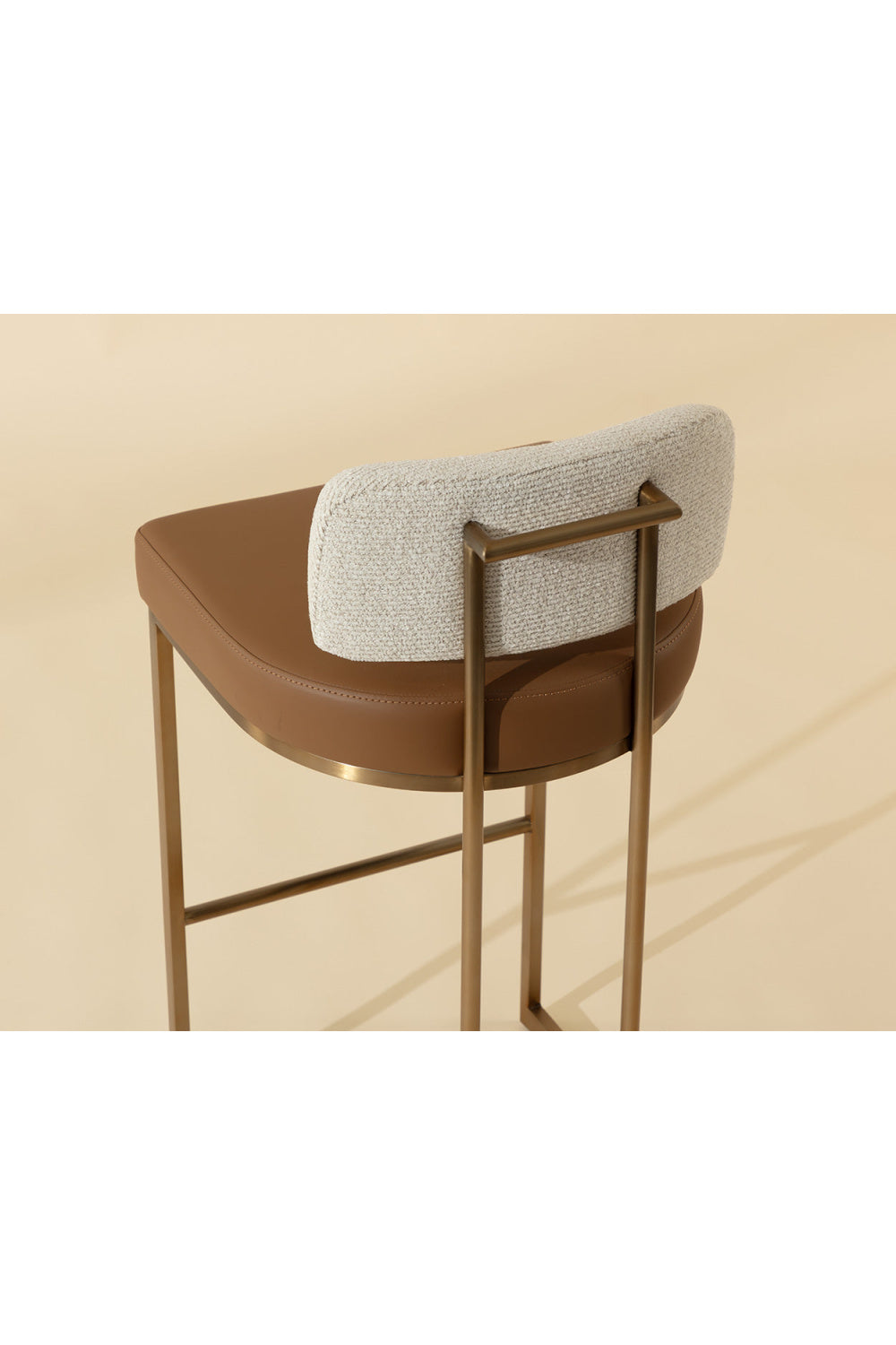 Modern European furniture - Two-Toned Low-Back Bar Stool - www.oroa.com