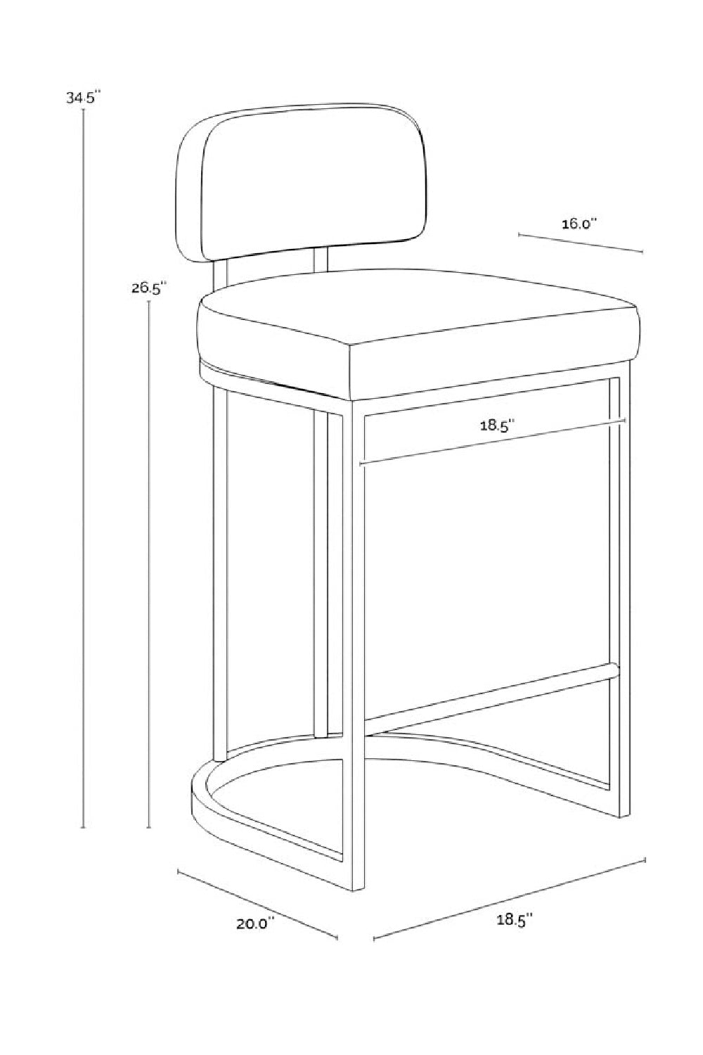 Two-Toned Counter Stool by Splendido Larissa, alternate view 10