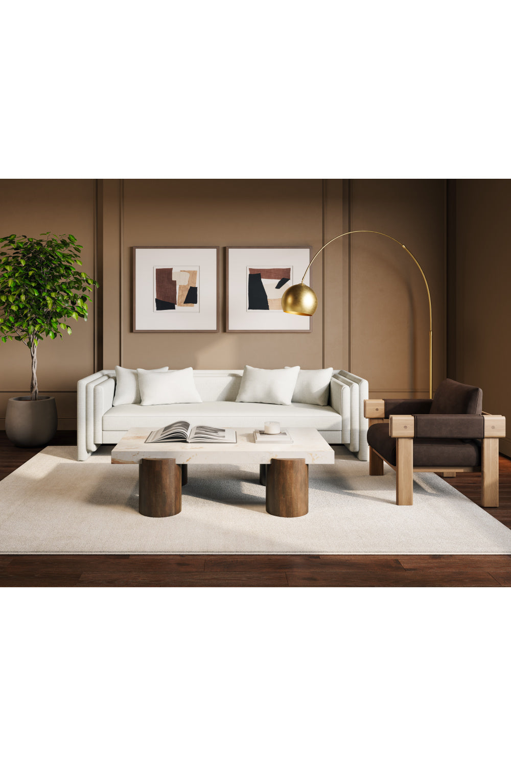 Fabric Modern Sofa by Splendido Kira, alternate view 8