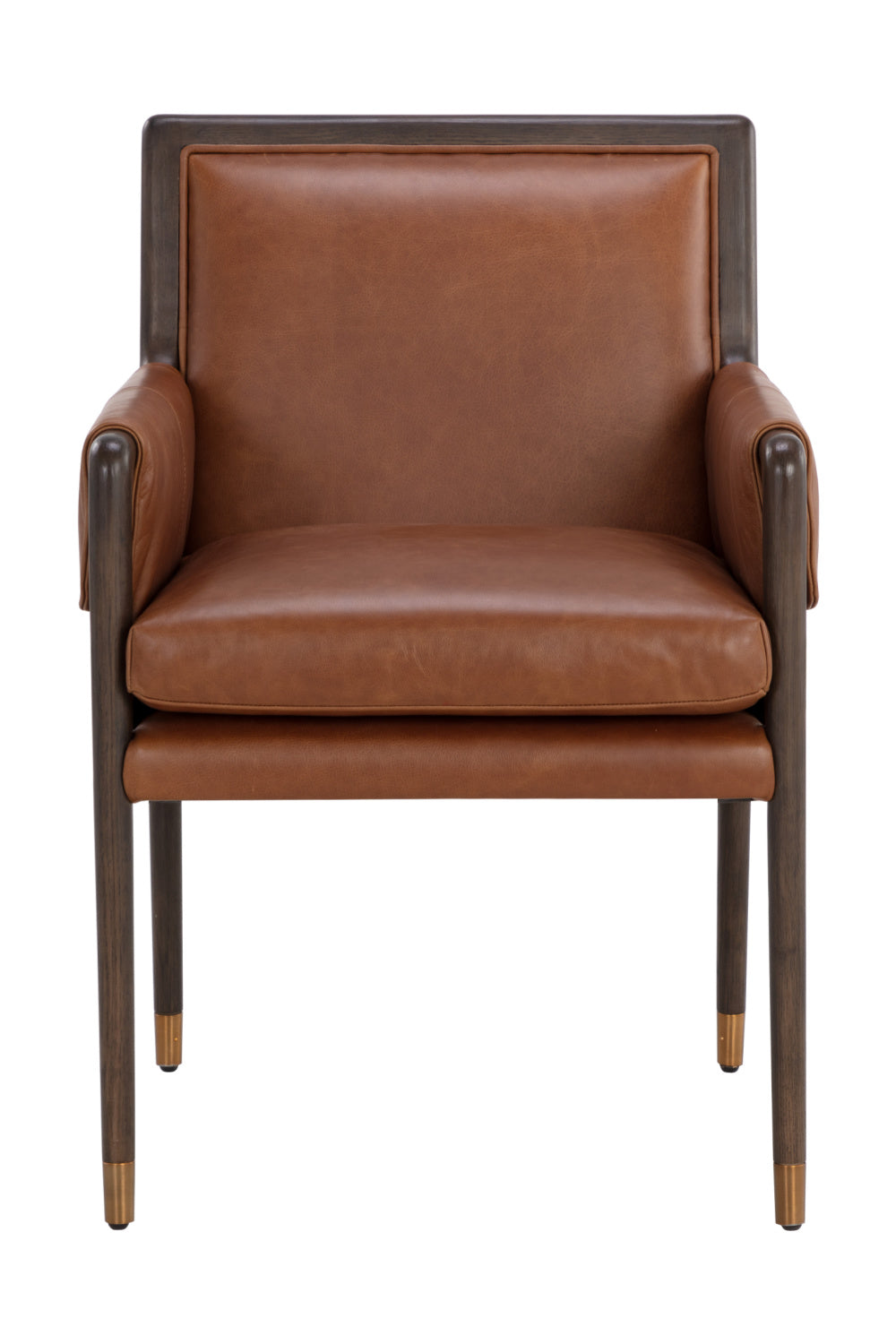 Buckle Flap Leather Dining Armchair by Splendido Mauti Dining Chair