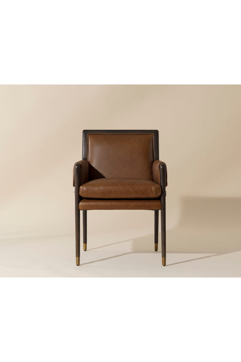 Buckle Flap Leather Dining Armchair by Splendido Mauti Dining Chair, alternate view 9