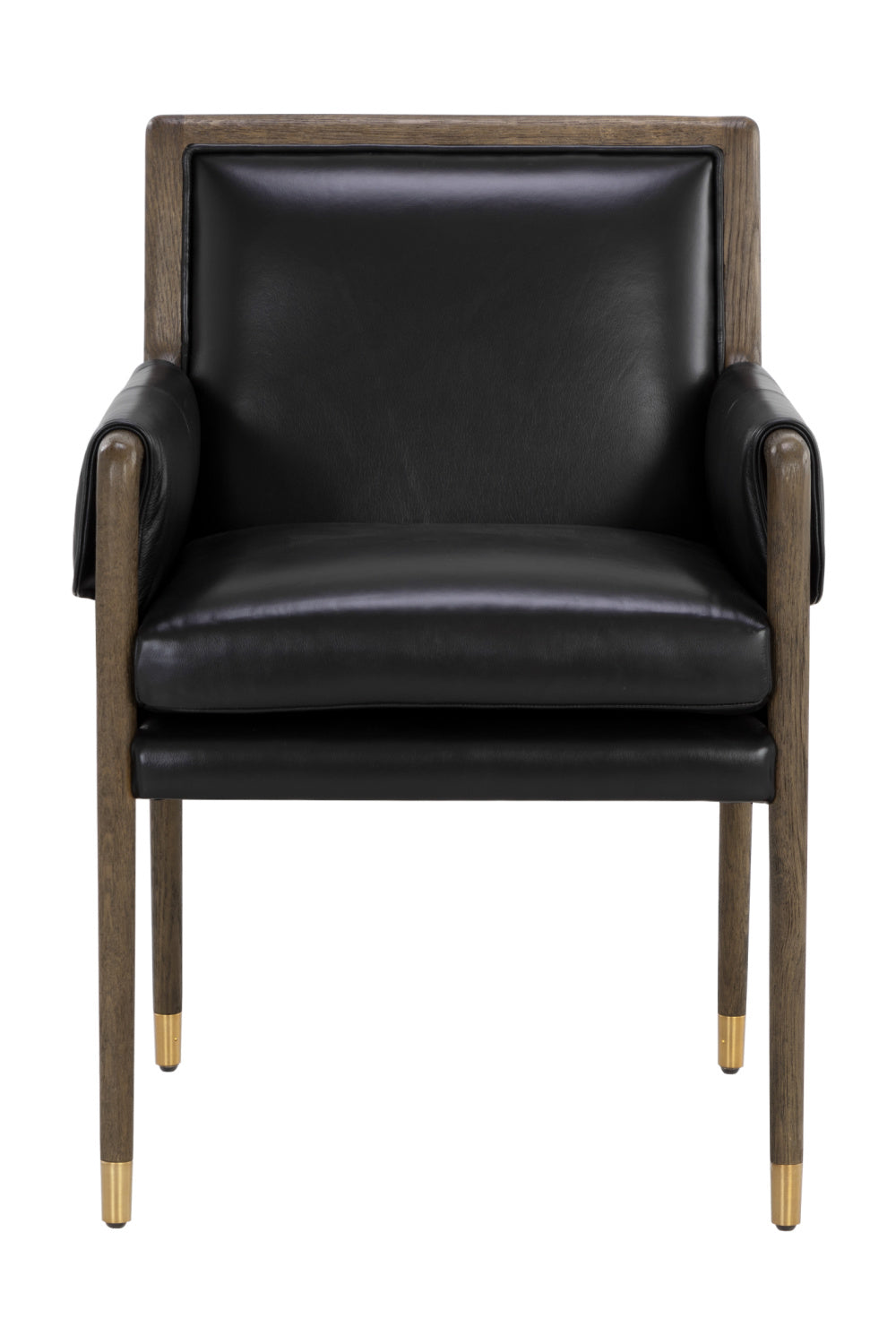 Buckle Flap Leather Dining Armchair by Splendido Mauti Dining Chair, alternate view 15