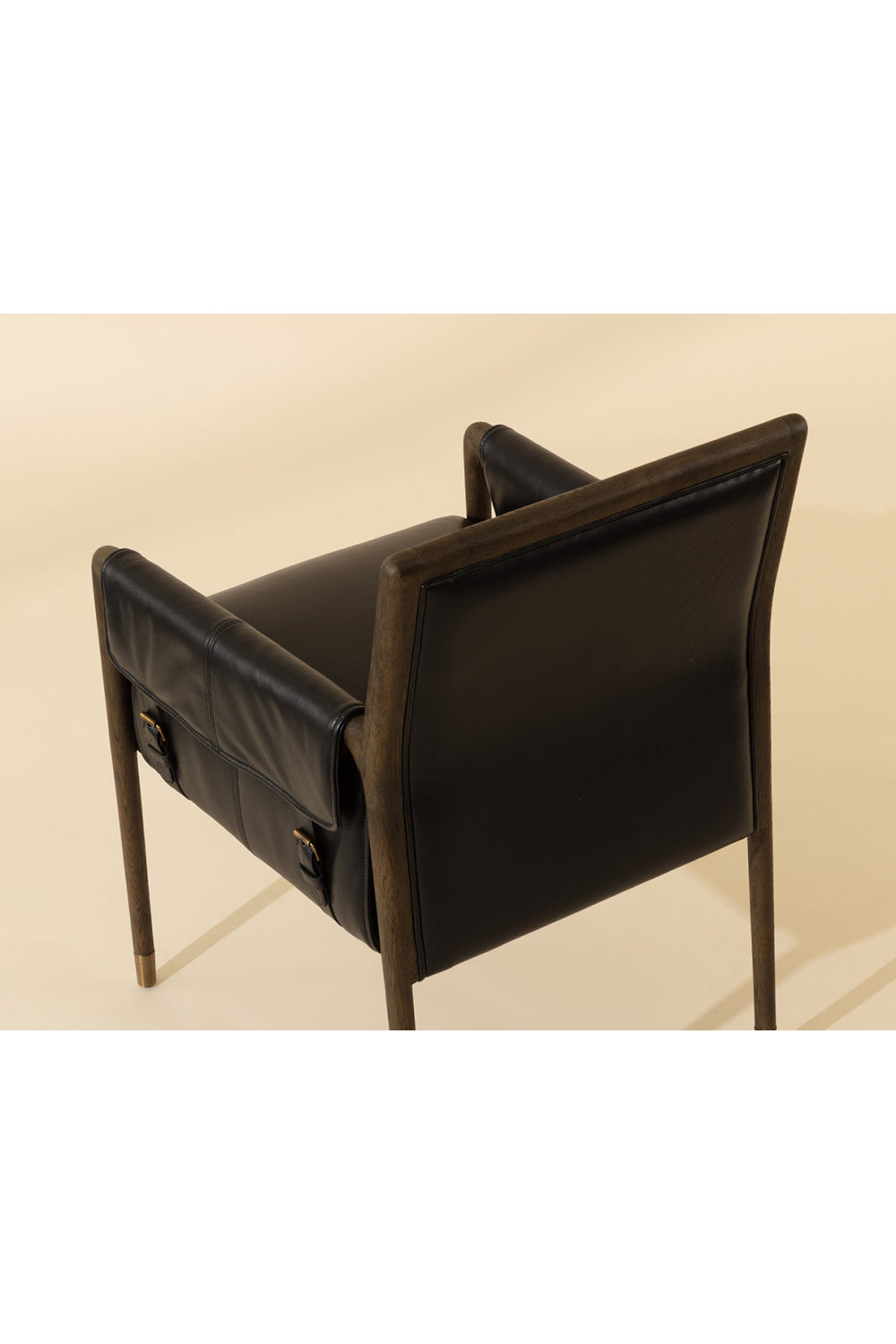 Modern European furniture - Buckle Flap Leather Dining Armchair - www.oroa.com
