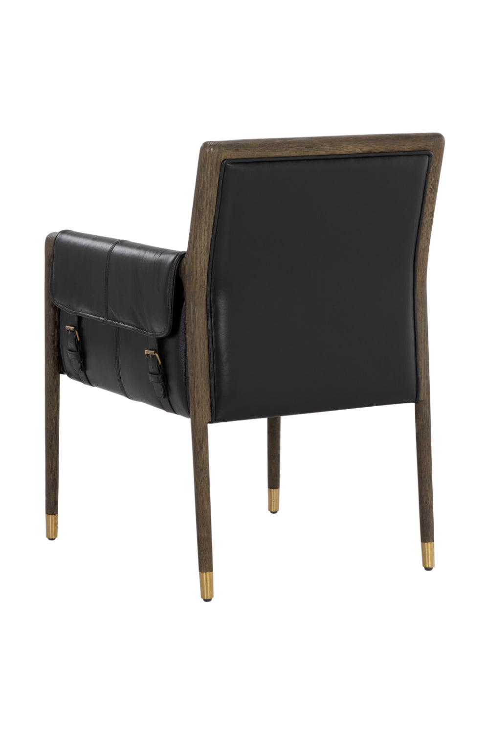 Modern European furniture - Buckle Flap Leather Dining Armchair - www.oroa.com