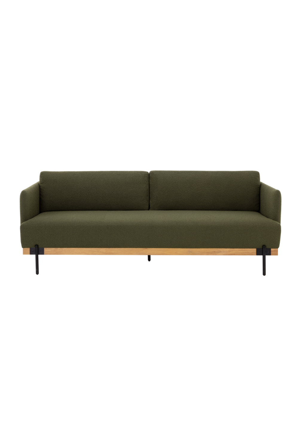 Oak Frame Boucle Sofa by Splendido Saul