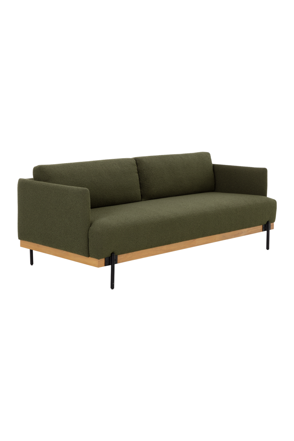 Oak Frame Boucle Sofa by Splendido Saul, alternate view 3